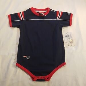 Patriots football diaper shirt 24 months